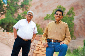 David Nez and Austin Desiderio Sr. are advocates to make the Navajo Nation Deparmtne of Veterans Affairs a new division. Nez is the current department manager and Desiderio is the veteran's services officer for Fort Defiance.